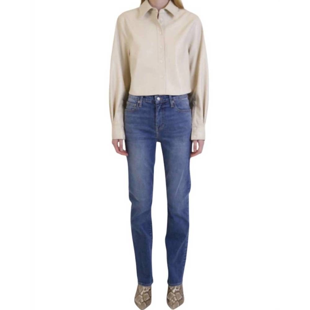 Jonathan Simkhai NWT River High Rise Crop Jeans Saltan Slim Leg Size 30
